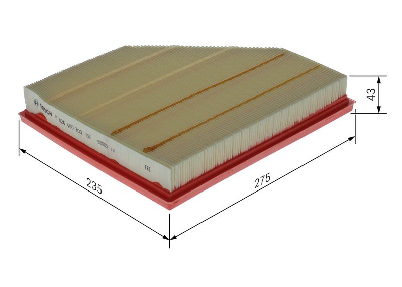 13718580428BO F 026 400 709 Air Filter