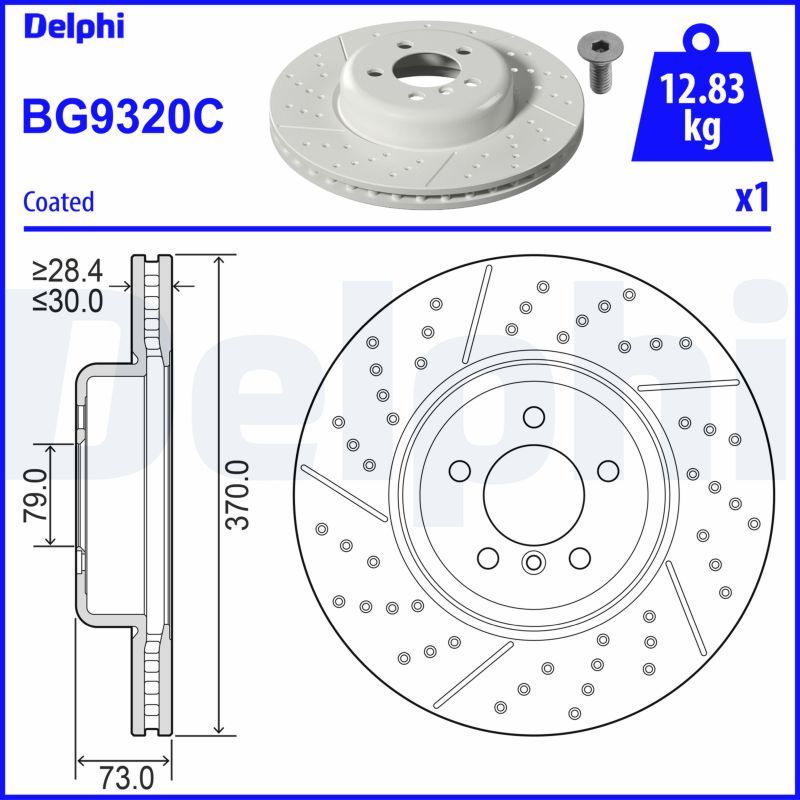 34106797603DE1 BG9320C Brake Disc