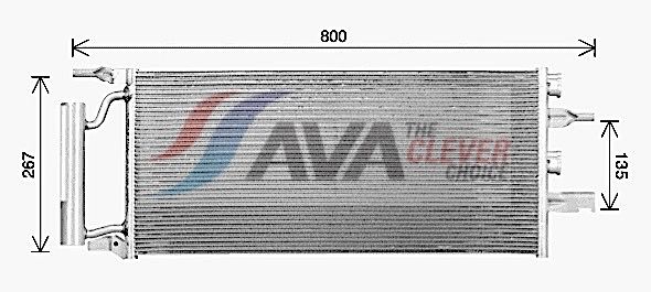 64509271206AQ BW5607D Condenser, air conditioning