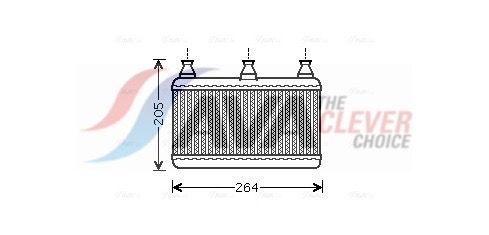 64119159033AQ BWA6341 Heat Exchanger, interior heating