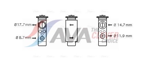 64516924984AQ3 OL1461 Expansion Valve, air conditioning