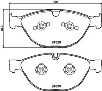 34112284065H 34112284065 34 11 2 284 065 2284065 8DB 355 012-521 BMW E64 -  Brake Pad Set, disc brake