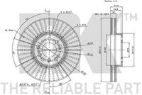 34116859679NK2 34116859679 34 11 6 859 679 6859679 311547  Brake Disc