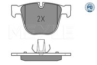 34216783555M2 34216783555 34 21 6 783 555 6783555 025 237 3017/PD BMW X6 (E71) -  Brake Pad Set, disc brake