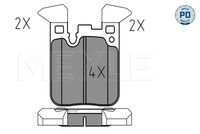 34216887576M2 34216887576 34 21 6 887 576 6887576 025 250 2916/PD BMW F32 -  Brake Pad Set, disc brake