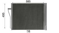 64509109724MO 64509109724 64 50 9 109 724 9109724 AC 568 000P BMW F01 -  Condenser, air conditioning